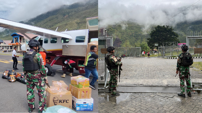 Geografis Terjal Jalur Darat Terbatas, Yon Parako 466 Pasgat Pengamanan Ketat Bandara Mulia