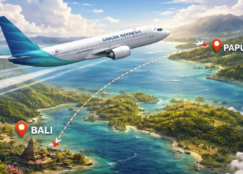 Garuda Terbangi Papua via Bali, Transit di Timika Siapkan 150 Kursi Ekonomi
