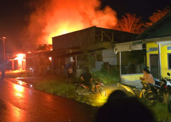 Dua Rumah di Kadun Jaya Mimika Terbakar, Seluruh Isi Rumah Hangus Tak Tersisa