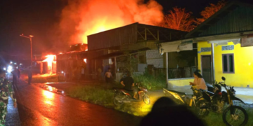 Dua Rumah di Kadun Jaya Mimika Terbakar, Seluruh Isi Rumah Hangus Tak Tersisa