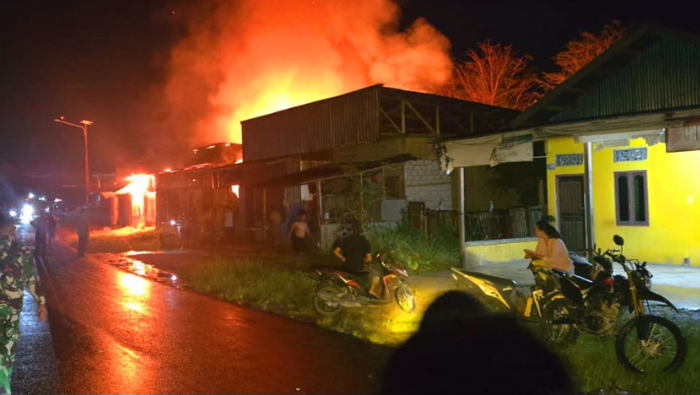 Dua Rumah di Kadun Jaya Mimika Terbakar, Seluruh Isi Rumah Hangus Tak Tersisa