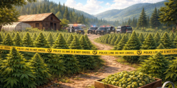 Ladang Ganja Ditemukan di Kampung Gwage Mambheramo Tengah, Polisi Amankan 974 Batang