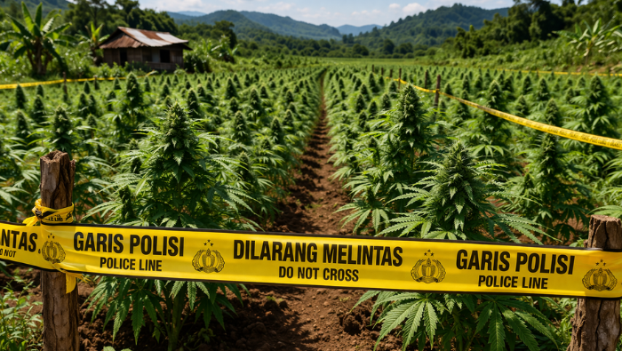 Pemilik Ladang Ganja di Hutan Pegunungan Bintang Diduga Pemain Lama