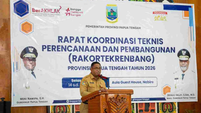 Gubernur Meki Nawipa Tegaskan Perencanaan Pembangunan Daerah Harus Terintegrasi, Terukur dan Selaras