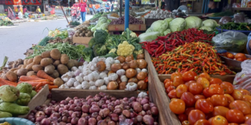 Harga Pangan di Timika Melonjak: Pasar Sentra Sepi Pembeli, Tomat Tembus Rp60 Ribu per Kilogram