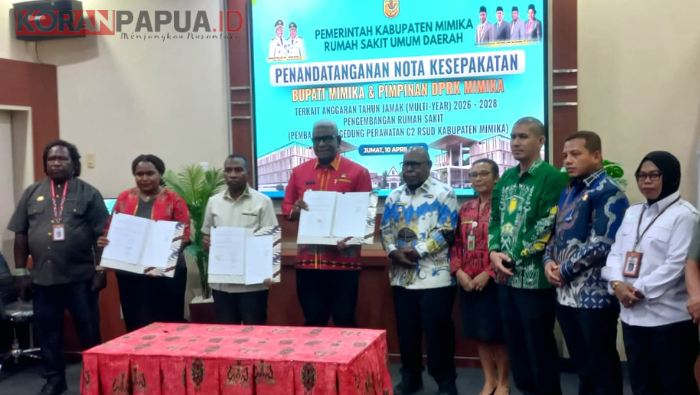 Pemkab Mimika dan DPRK Sepakati Pembangunan Gedung C2 RSUD Senilai Rp242 Miliar