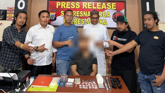 Residivis Narkoba Ditangkap di Timika, Polisi Sita Puluhan Paket Sabu