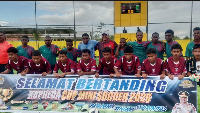 Mini Soccer Kapolda Papua Tengah Cup 2026 Resmi Bergulir, Diikuti 32 SMP di Mimika