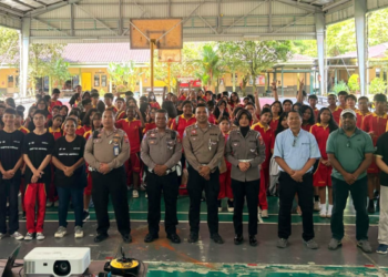 Tekan Angka Kecelakaan, Satlantas Polres Mimika Intensifkan Edukasi ke Kalangan Pelajar