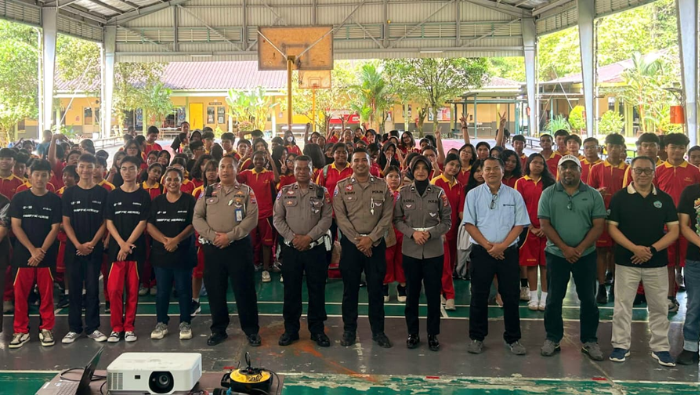 Tekan Angka Kecelakaan, Satlantas Polres Mimika Intensifkan Edukasi ke Kalangan Pelajar