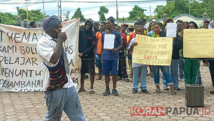 Solidaritas Pelajar Timika Tuntut Kuota Beasiswa Afirmasi Ditingkatkan Menjadi 500 Peserta