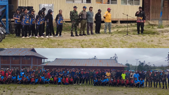 TNI-Polri bersama Pemda Sosialisasikan Bahaya PEKAT kepada Pelajar di Oksibil