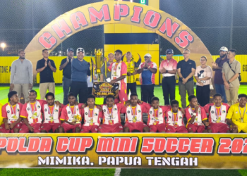 SMP Taruna Papua Timika Jawara Turnamen Mini Soccer Kapolda Papua Tengah Cup 2026