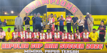 SMP Taruna Papua Timika Jawara Turnamen Mini Soccer Kapolda Papua Tengah Cup 2026