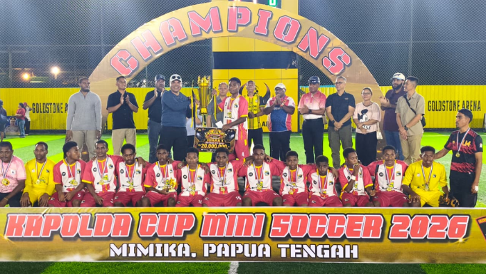 SMP Taruna Papua Timika Jawara Turnamen Mini Soccer Kapolda Papua Tengah Cup 2026