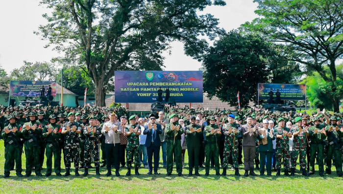 450 Prajurit Yonif 315/Garuda Dikirim ke Perbatasan RI–Papua Nugini