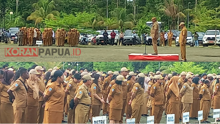 Bupati Johannes Rettob: Pegawai Harus Kompak, Tidak Boleh Ada Blok-Blok di Internal OPD