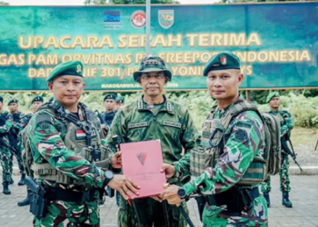 Pengamanan Areal Freeport Berganti ke Yonif 133/Yudha Sakti