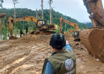 Gakkum Kehutanan Lacak Pemodal Tambang Ilegal Nabire, 10 Alat Berat dan Tujuh WNA China Diamankan