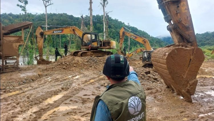 Gakkum Kehutanan Lacak Pemodal Tambang Ilegal Nabire, 10 Alat Berat dan Tujuh WNA China Diamankan