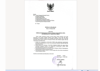 Dukung Gernas BBI, Bupati Johannes Rettob Imbau Masyarakat Berbelanja Produk UMKM Mimika