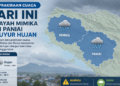 Prakiraan Cuaca Hari Ini: Wilayah Mimika dan Paniai Diguyur Hujan