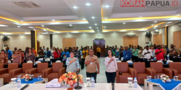 Perkuat Program Kesehatan, Dinkes Mimika Advokasi Promkes bersama Lembaga Adat dan Aparat Kampung