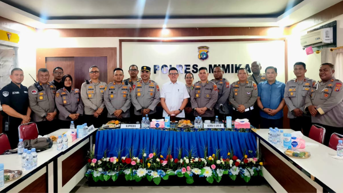 Kunjungi Polres Mimika: Komisi III DPR RI Buka Ruang Dialog dengan Jajaran Kepolisian Papua Tengah