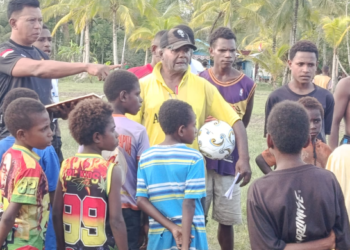 Belasan Anak-anak Kokonao Siap Berlaga di Mini Soccer Kapolda Papua Tengah Cup