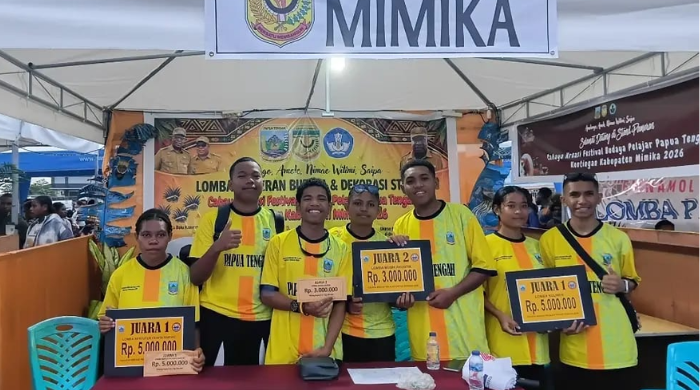 Prestasi Membanggakan! SMK Negeri 6 Mimika Borong Dua Juara I di Festival Cahaya Kreasi Pelajar Papua Tengah