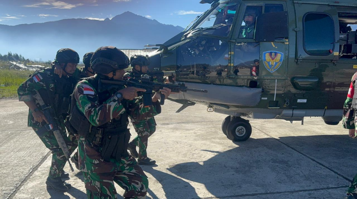 Tinjau Pos Satgas Pasgat Ilaga, PangKodau III Pimpin Latihan Evakuasi Medis Udara Maleo Perkasa 2026