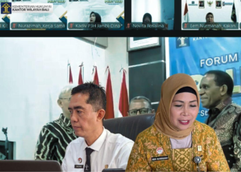 Perkuat Peran Analis Kebijakan Berbasis Bukti, Kanwil Kemenkum Bali Ikuti Policy Talks Kanwil Kemenkum Papua