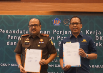 DJKN Papabaruku dan Kejati Papua Tandatangani PKS Penyusunan dan Penggunaan DKPB