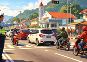 Pemkab Mimika Siapkan Rekayasa Lalu Lintas, Sejumlah Kapsul di Jalan Utama Ditutup