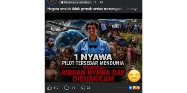 Viral di Media Sosial: Kematian Pilot AMA Air Picu Sorotan, Warganet Pertanyakan Kesetaraan Nilai Nyawa OAP