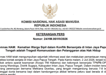 Komnas HAM: Kematian Warga Sipil dalam Konflik Bersenjata di Intan Jaya adalah Tragedi Kemanusiaan
