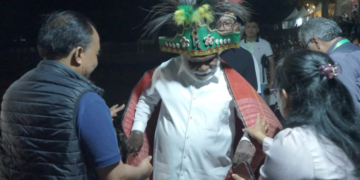 Ribuan Mata Terpukau saat Tarian ‘Jelmek’ Papua Selatan Tampil di Samosir Music International