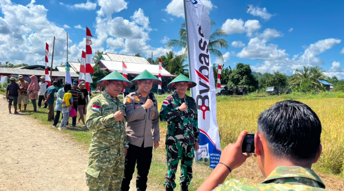 Dari Medan Tugas ke Hamparan Sawah, Satgas Pasgat Hadir Mengawal Kedaulatan Pangan Papua