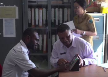 Aktivasi Sistem Kehadiran: CPNS dan PPPK Penempatan Diskominfo Papua Barat Rekam Data Biometrik