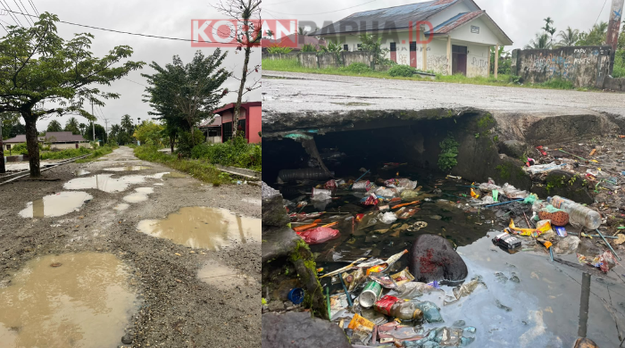 Hanya Beberapa Menit dari Kota Timika, Kampung Nawaripi Masih Bergelut dengan Banjir dan Jalan Rusak