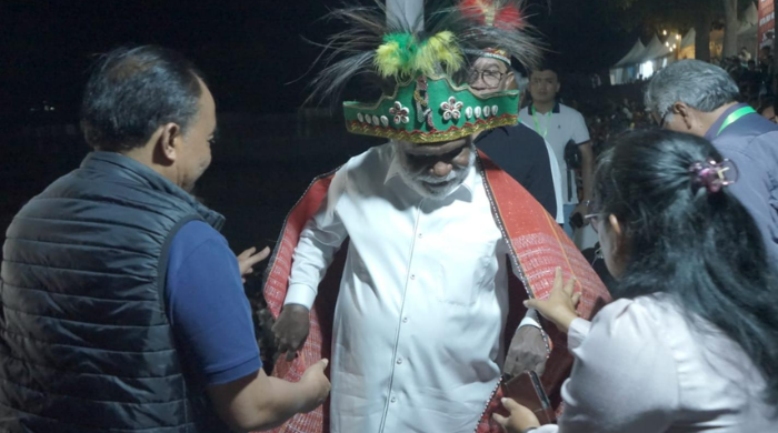 Ribuan Mata Terpukau saat Tarian ‘Jelmek’ Papua Selatan Tampil di Samosir Music International