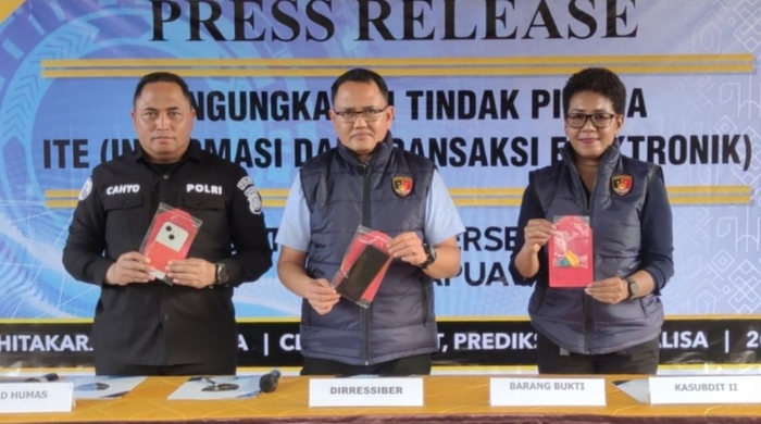Kasus Pemerasan dan Penyebaran Video Asusila Konten Kreator Lokal, Polda Papua Tahan Tiga Tersangka