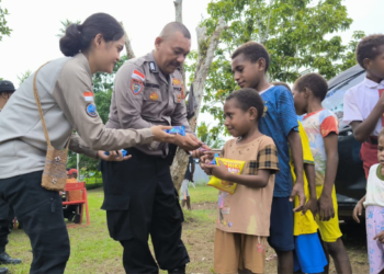 Satgas Damai Cartenz Gelar Pengobatan Gratis bagi Warga Sarmi