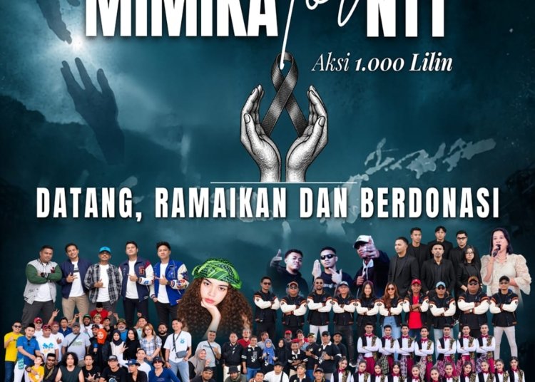 Polres Mimika Gelar Konser Amal untuk Korban Gempa Flores, 1.000 Lilin Jadi Simbol Solidaritas