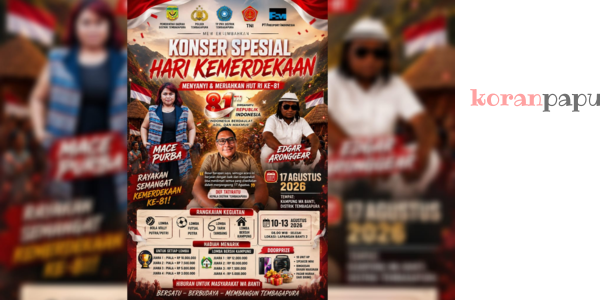 Distrik Tembagapura Gelar Sepekan Perayaan HUT Ke-81 RI di Wa Banti, Hadirkan Lomba hingga Konser