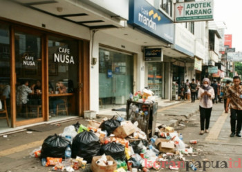 Buang Sampah di Jalan, Pemilik Usaha di Timika Terancam Sanksi hingga Penutupan