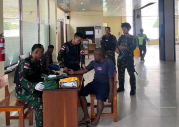 Isi HUT Kemerdekaan ke-81 di Papua Pegunungan, Satgas Pasgat Pos Yahukimo Gelar Pengobatan Gratis