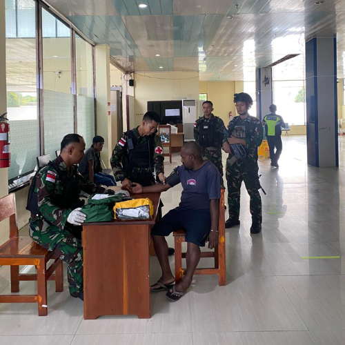 Isi HUT Kemerdekaan ke-81 di Papua Pegunungan, Satgas Pasgat Pos Yahukimo Gelar Pengobatan Gratis