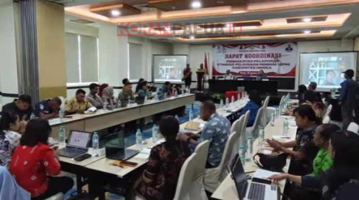 Pemkab Mimika Perkuat Pelayanan Dasar, OPD Diminta Maksimalkan Capaian Standar Pelayanan Minimal