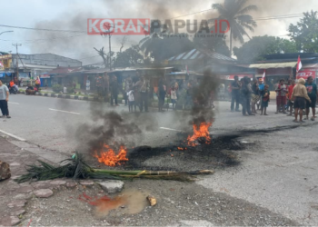 Akses Jalan di SP2 Timika Sempat Lumpuh, Warga Palang Jalan Terkait Sengketa Tanah